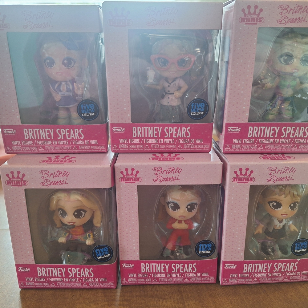 NWT Britney Spears Funko Vinyl Figures Set